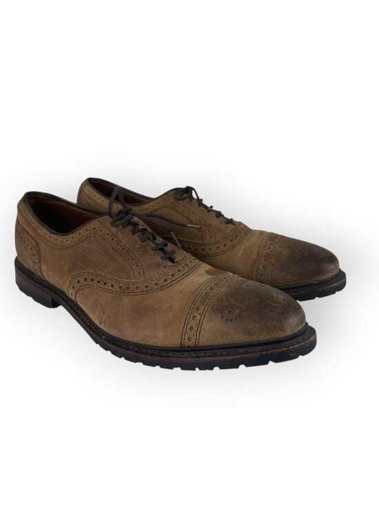 Allen Edmonds Kiowa Mens 11 Brown Leather Wingtip Oxford Brogue Dress Shoes main image 7